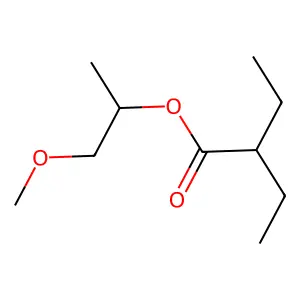 1-Methoxypropan-2-yl 2-ethylbutanoate structure