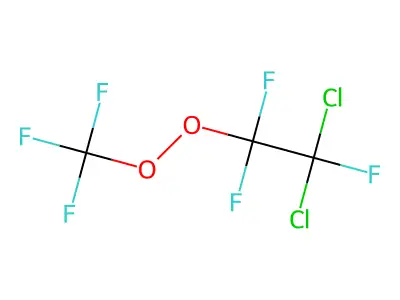 1,1-Dichloro-1,2,2-trifluoro-2-(trifluoromethylperoxy)ethane structure