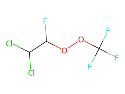 1,1-Dichloro-2-fluoro-2-[(trifluoromethyl)peroxy]ethane structure