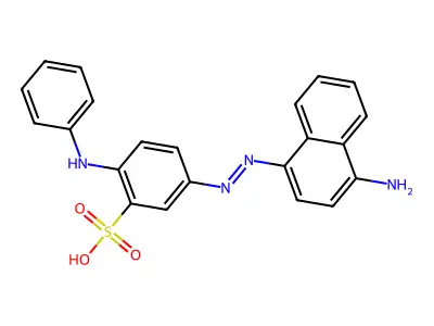 5-(2-(4-Amino-1-naphthalenyl)diazenyl)-2-(phenylamino)benzenesulfonic acid structure