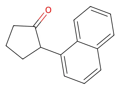 2-(1-Naphthyl)cyclopentanone structure