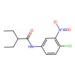 N-(4-chloro-3-nitrophenyl)-2-ethylbutanamide structure