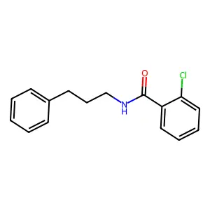 2-chloro-N-(3-phenylpropyl)benzamide structure