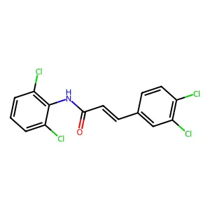 (E)-N-(2,6-dichlorophenyl)-3-(3,4-dichlorophenyl)prop-2-enamide structure