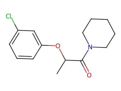 2-(3-Chlorophenoxy)-1-(piperidin-1-yl)propan-1-one structure