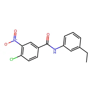 4-chloro-N-(3-ethylphenyl)-3-nitrobenzamide structure