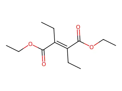 Diethyl 2,3-diethylbut-2-enedioate structure