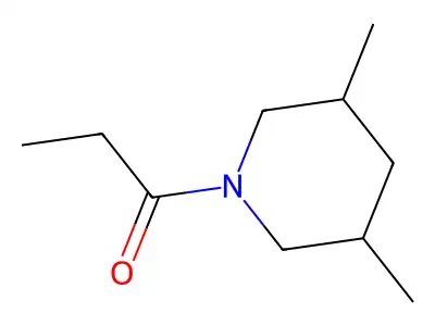 Piperidine, 3,5-dimethyl-1-(1-oxopropyl)- structure