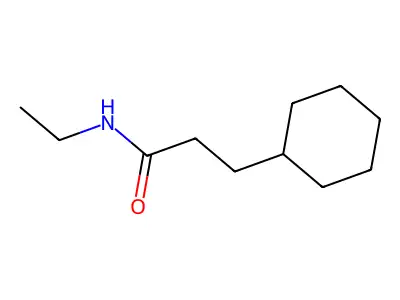 N-ethylcyclohexanepropanamide structure