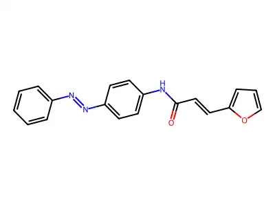 2-Propenamide, 3-(2-furanyl)-N-[4-(2-phenyldiazenyl)phenyl]- structure