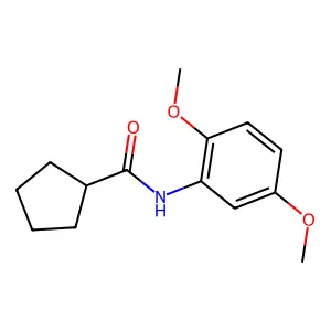 N-(2,5-dimethoxyphenyl)cyclopentanecarboxamide structure