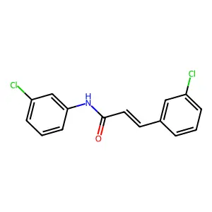 N,3-bis(3-chlorophenyl)acrylamide structure