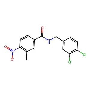 N-(3,4-dichlorobenzyl)-4-nitro-3-methylbenzamide structure