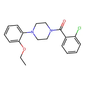 (2-Chlorophenyl)-[4-(2-ethoxyphenyl)piperazin-1-yl]methanone structure