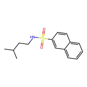 N-(3-methylbutyl)naphthalene-2-sulfonamide structure