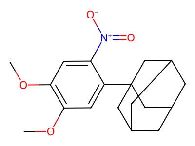 1-(4,5-Dimethoxy-2-nitrophenyl)adamantane structure