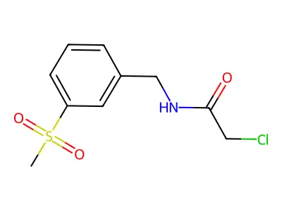 2-Chloro-N-(3-(methylsulfonyl)benzyl)acetamide structure