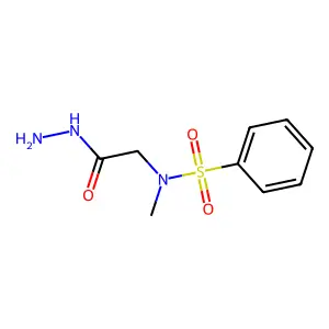 N-(2-hydrazino-2-oxoethyl)-N-methylbenzenesulfonamide structure