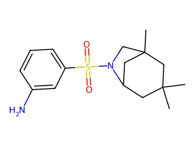 3-[(1,3,3-Trimethyl-6-azabicyclo[3.2.1]oct-6-yl)sulfonyl]phenylamine structure