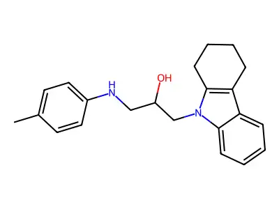 1-(4-Methylanilino)-3-(1,2,3,4-tetrahydrocarbazol-9-yl)propan-2-ol structure