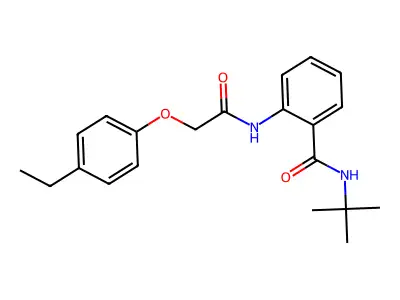 N-tert-butyl-2-[[2-(4-ethylphenoxy)acetyl]amino]benzamide structure