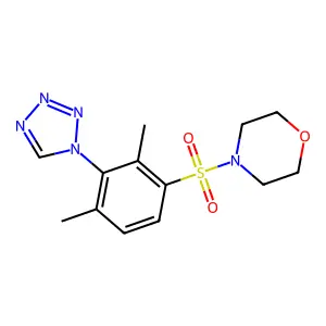 4-[2,4-Dimethyl-3-(tetrazol-1-yl)phenyl]sulfonylmorpholine structure