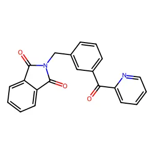 2-[[3-(Pyridine-2-carbonyl)phenyl]methyl]isoindole-1,3-dione structure