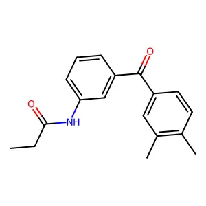 N-[3-(3,4-dimethylbenzoyl)phenyl]propanamide structure