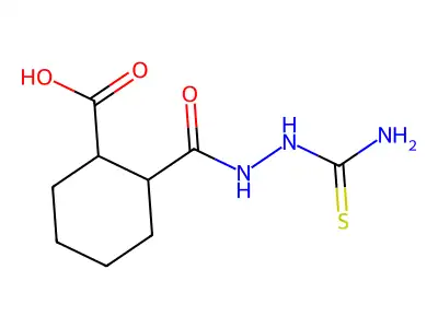 2-[(Carbamothioylamino)carbamoyl]cyclohexane-1-carboxylic acid structure