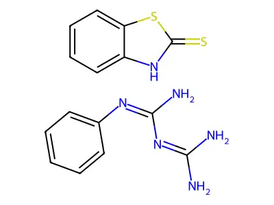 Phenylbiguanide mbt-salt structure