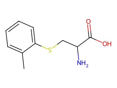 2-Amino-3-(2-methylphenyl)sulfanylpropanoic acid structure