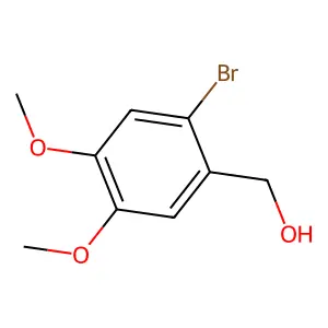 (2-Bromo-4,5-dimethoxyphenyl)methanol structure