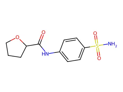 N-(4-sulfamoylphenyl)oxolane-2-carboxamide structure
