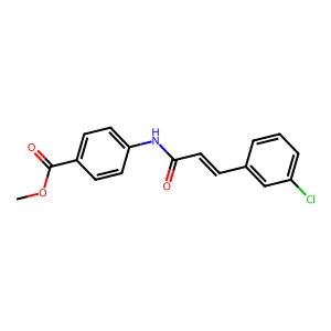 Methyl 4-[3-(3-chlorophenyl)prop-2-enoylamino]benzoate structure