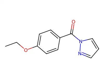 (4-ethoxyphenyl)(1H-pyrazol-1-yl)methanone structure