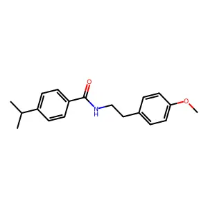N-[2-(4-methoxyphenyl)ethyl]-4-propan-2-ylbenzamide structure