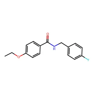 4-ethoxy-N-[(4-fluorophenyl)methyl]benzamide structure