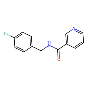 N-(4-fluorobenzyl)nicotinamide structure