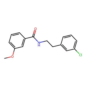 N-[2-(3-chlorophenyl)ethyl]-3-methoxybenzamide structure