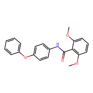2,6-dimethoxy-N-(4-phenoxyphenyl)benzamide structure