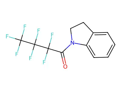1-(2,2,3,3,4,4,4-Heptafluorobutanoyl)indoline structure
