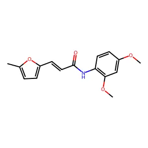 (E)-N-(2,4-dimethoxyphenyl)-3-(5-methylfuran-2-yl)prop-2-enamide structure