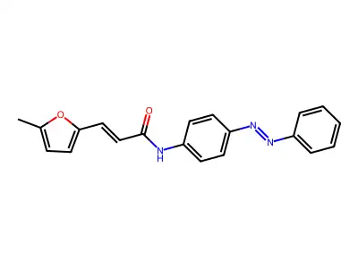2-Propenamide, 3-(5-methyl-2-furanyl)-N-[4-(2-phenyldiazenyl)phenyl]- structure