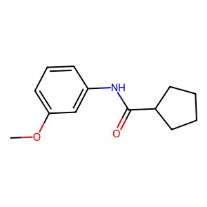 N-(3-methoxyphenyl)cyclopentanecarboxamide structure