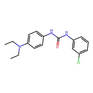 N-(3-chlorophenyl)-N'-[4-(diethylamino)phenyl]urea structure