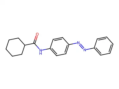 N-{4-[(E)-phenyldiazenyl]phenyl}cyclohexanecarboxamide structure