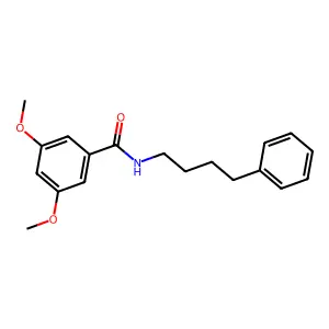 3,5-dimethoxy-N-(4-phenylbutyl)benzamide structure