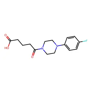 5-[4-(4-Fluorophenyl)piperazin-1-yl]-5-oxopentanoic acid structure