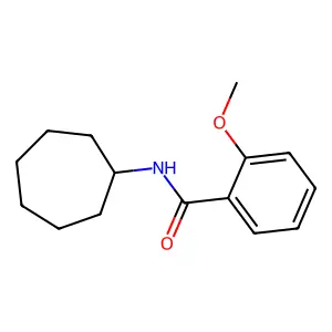 N-cycloheptyl-2-methoxybenzamide structure