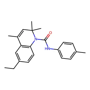 6-ethyl-2,2,4-trimethyl-N-(4-methylphenyl)quinoline-1(2H)-carboxamide structure